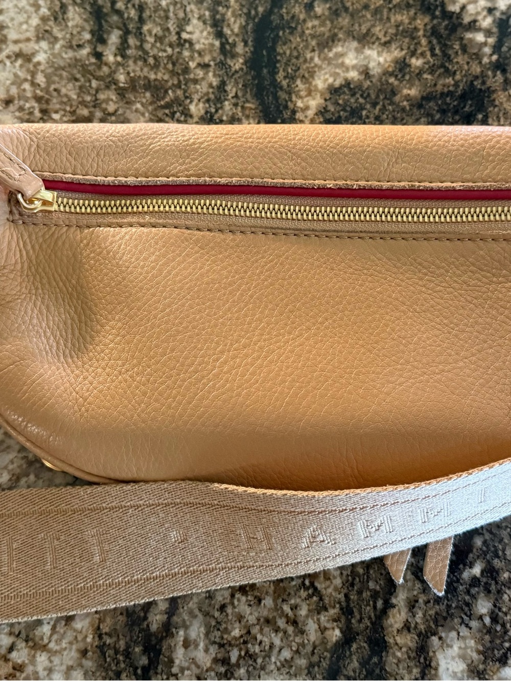 Hammitt Tan Leather Mini Belt Bag with Gold Hardware - Picture 5 of 5
